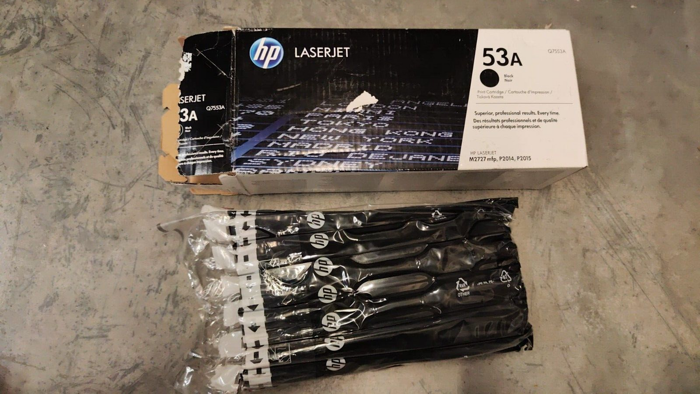 Genuine HP 53A (Q7553A) Black Toner Cartridge - FREE UK DELIVERY! VAT included