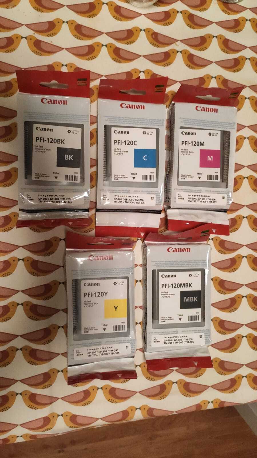 Genuine Canon PFI-120 ink cartridges lot - FREE UK DELIVERY! VAT included