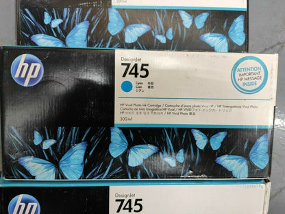 Genuine HP 745 Ink cartridges 300ml for DesignJet Z2600/Z5600 - FREE UK DELIVERY