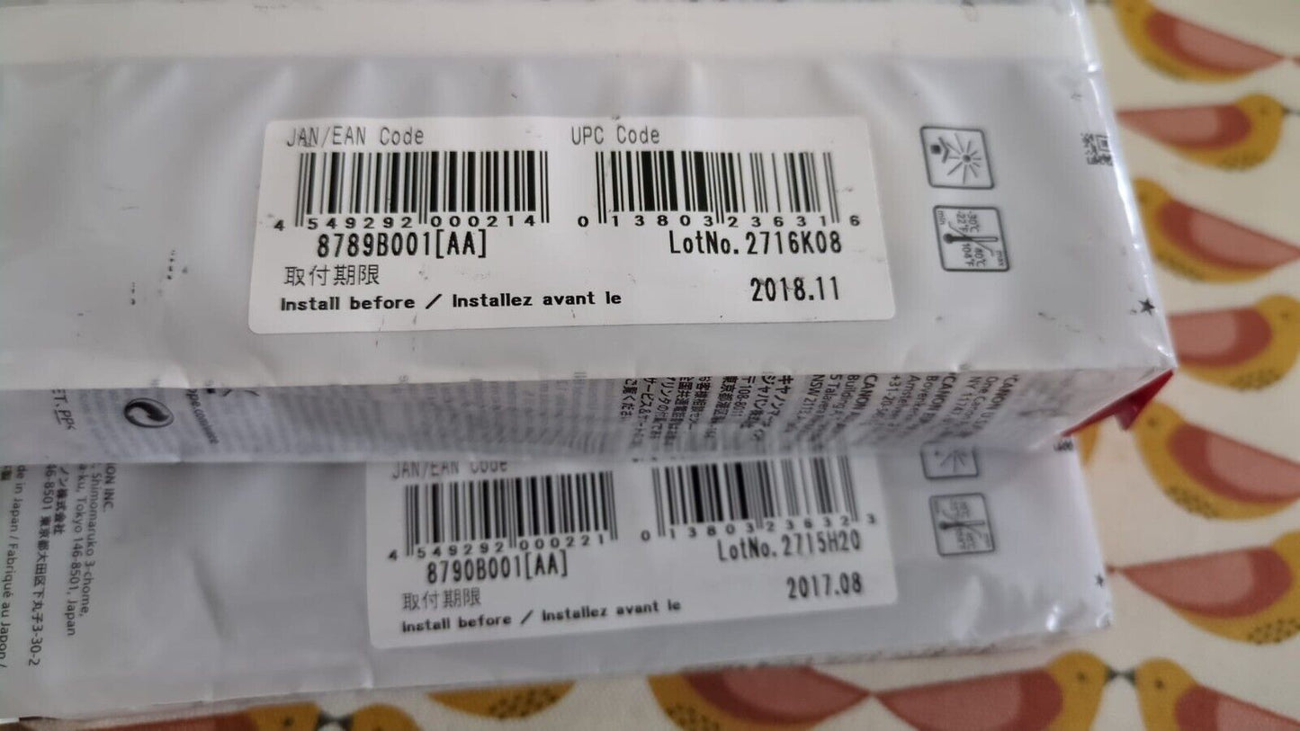 Genuine Canon PFI-207 Black + Cyan ink cartridges (300ml) - FREE UK DELIVERY!