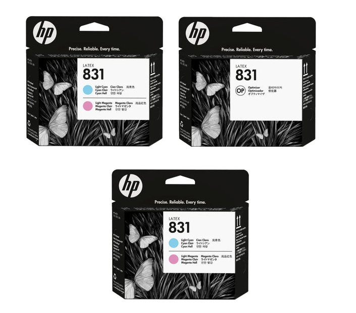 3x Genuine HP 831 Printheads (2x CZ679A + 1x CZ680A) FREE UK DELIVERY! VAT inc.