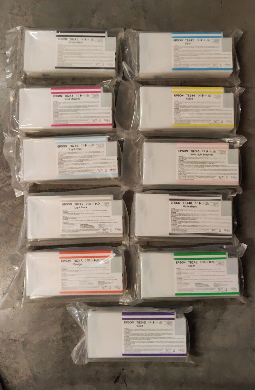 Genuine Epson T8241 T8242 T8243 T8244 T8245 T8246 T8247 T8248 T8249 T824A/B ink