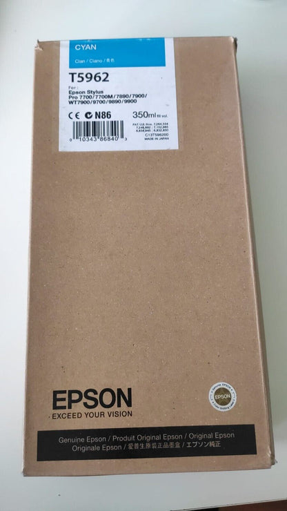 Genuine Epson T5961 T5962 T5968 Ink Cartridges (350ml) - FREE UK DELIVERY!