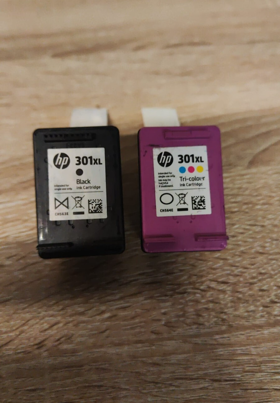 Fre Ink UNBOXED HP 301XL Black + Colour Ink Cartridges (CH563EE CH564EE) - FRE