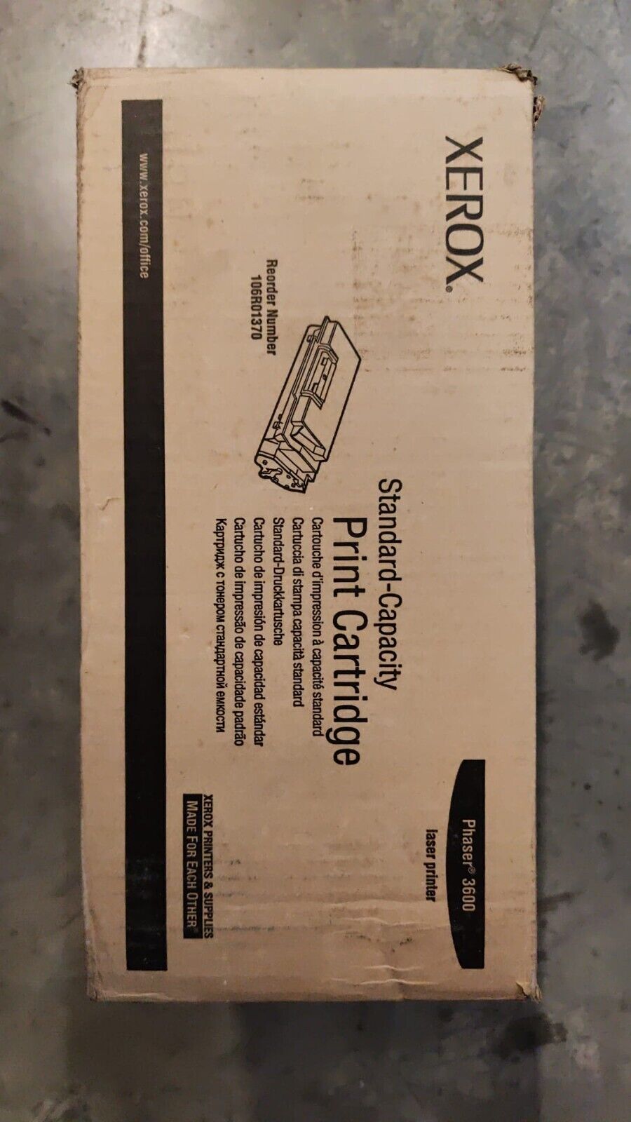 Genuine XEROX PHASER 3600 Black Toner Cartridge (106R01370) - FREE UK DELIVERY!