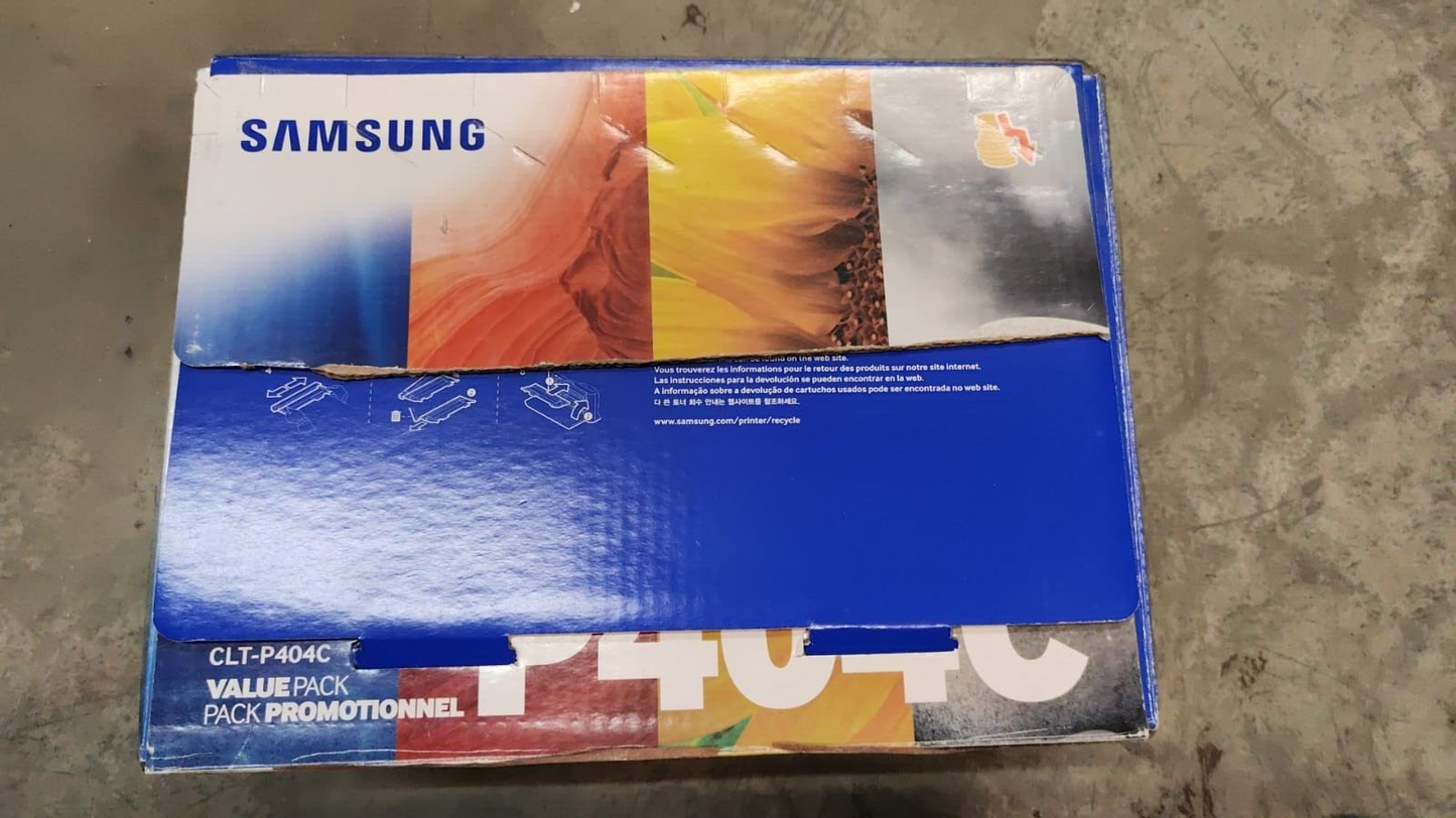 Genuine Samsung CLT-P404C Black Cyan Magenta Yellow toners for C43X C48X (P404C)