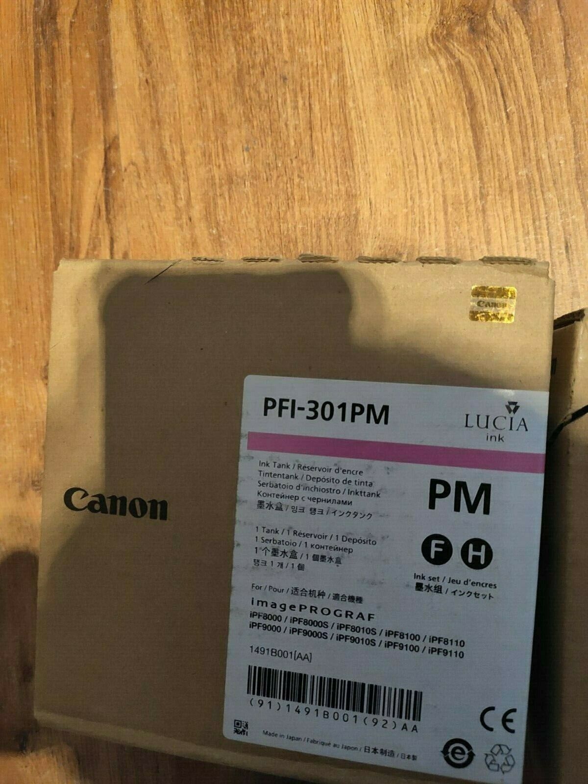 Genuine lot of Canon PFI-301 Ink Cartridges - FREE UK DELIVERY - VAT inc.