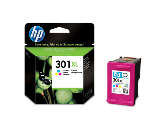 UNBOXED HP 301XL Colour Ink Cartridges (CH564EE) - FREE UK DELIVERY! VAT inc.