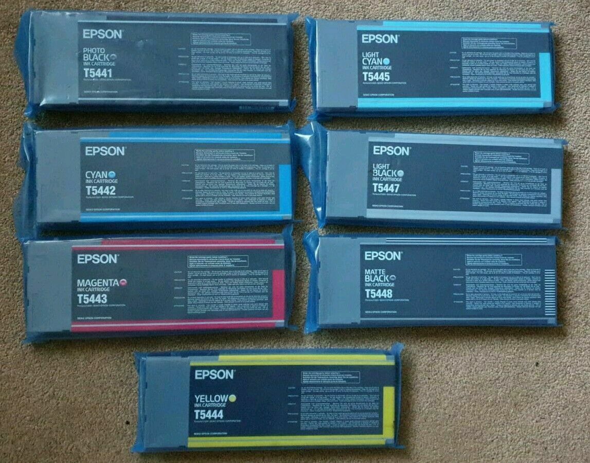 Genuine Epson T5441 T5442 T5443 T5444 T5445 T5446 T5447 T5448 Ink Cartridges lot