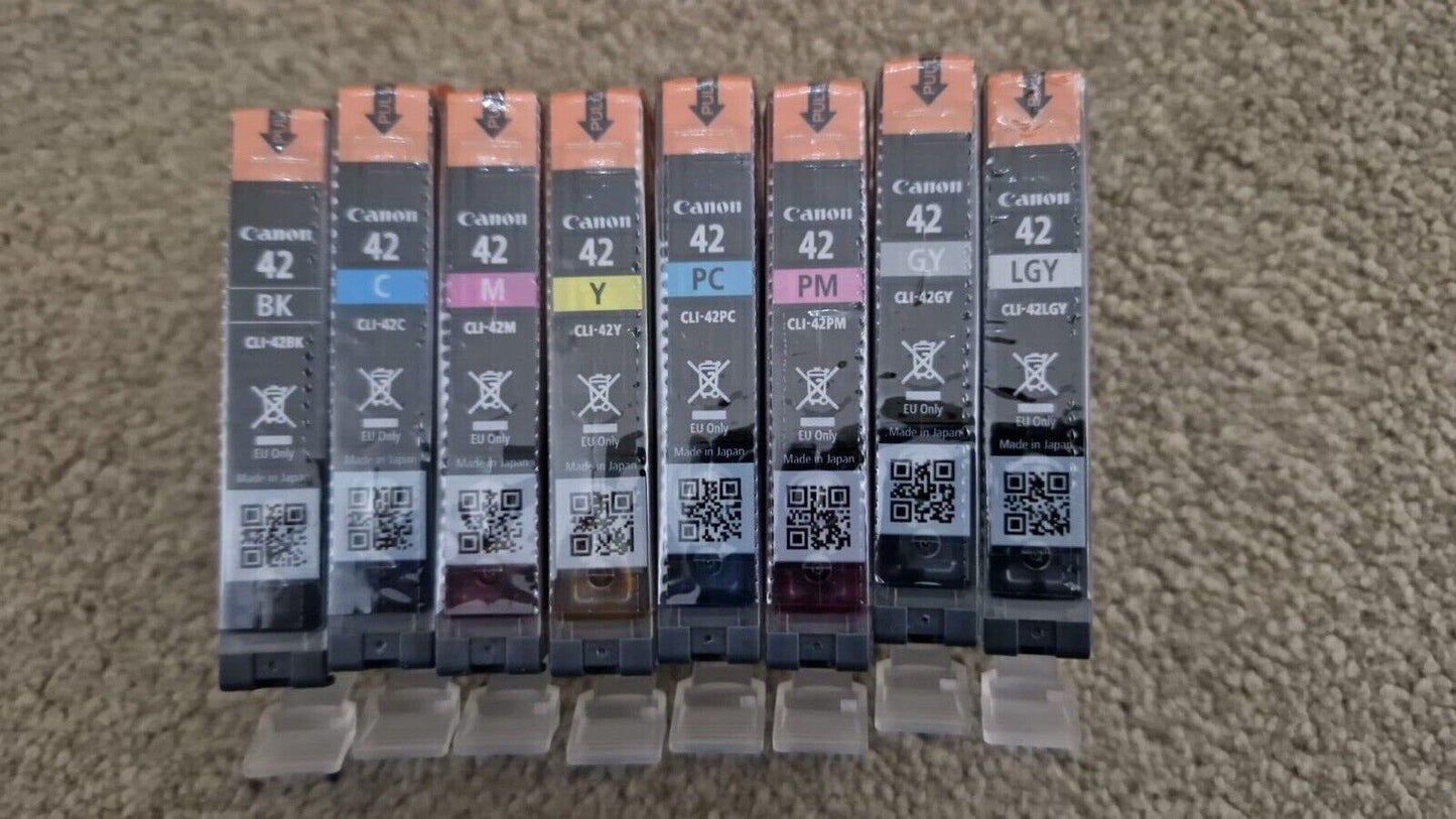 Genuine Canon CLI-42 Ink Cartridges lot - FREE UK DELIVERY! VAT included
