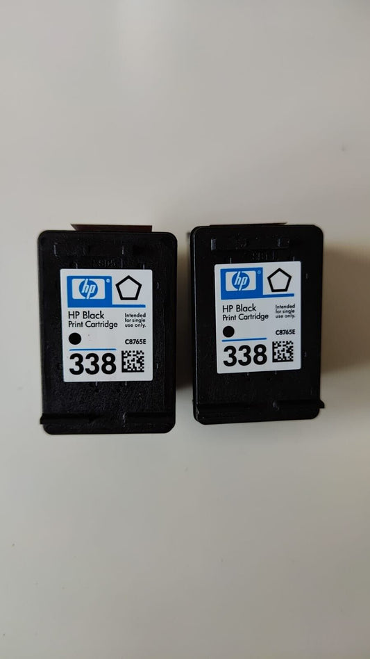 2x UNBOXED HP 338 Black Ink Cartridges (C8765EE) - FREE UK DELIVERY!
