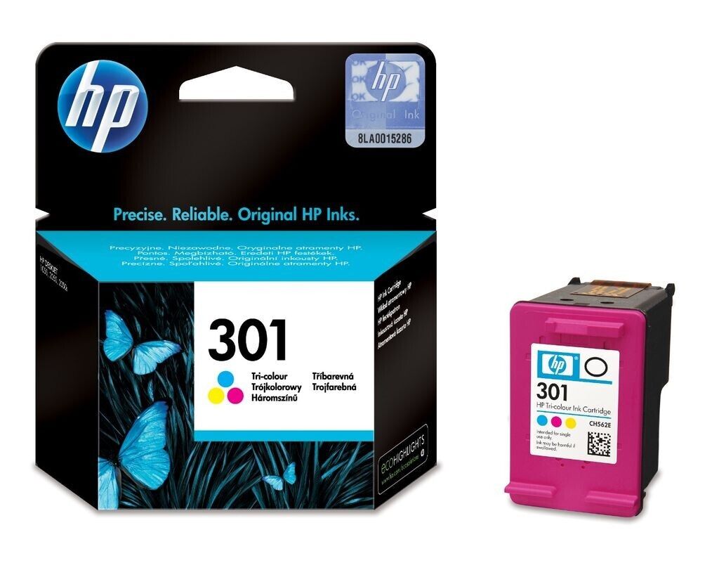 Genuine HP 301 Colour Ink Cartridge (CH562EE) - FREE UK DELIVERY! VAT included