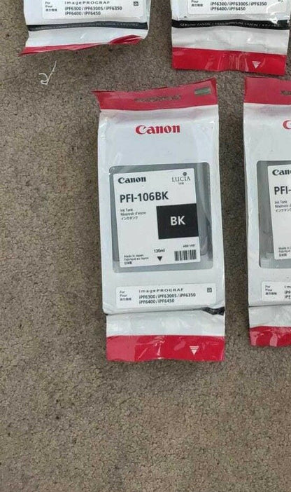 Genuine Canon PFI-106 ink cartridges for iPF6300 iPF6350 iPF6400 iPF6450 lot