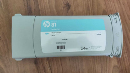 Genuine lot of HP 81 Dye Ink Cartridges 680ml for Designjet 5000 5500 - VAT inc