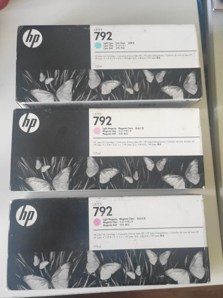3x Genuine HP 792 Latex Ink Cartridges  FREE UK DELIVERY - VAT included