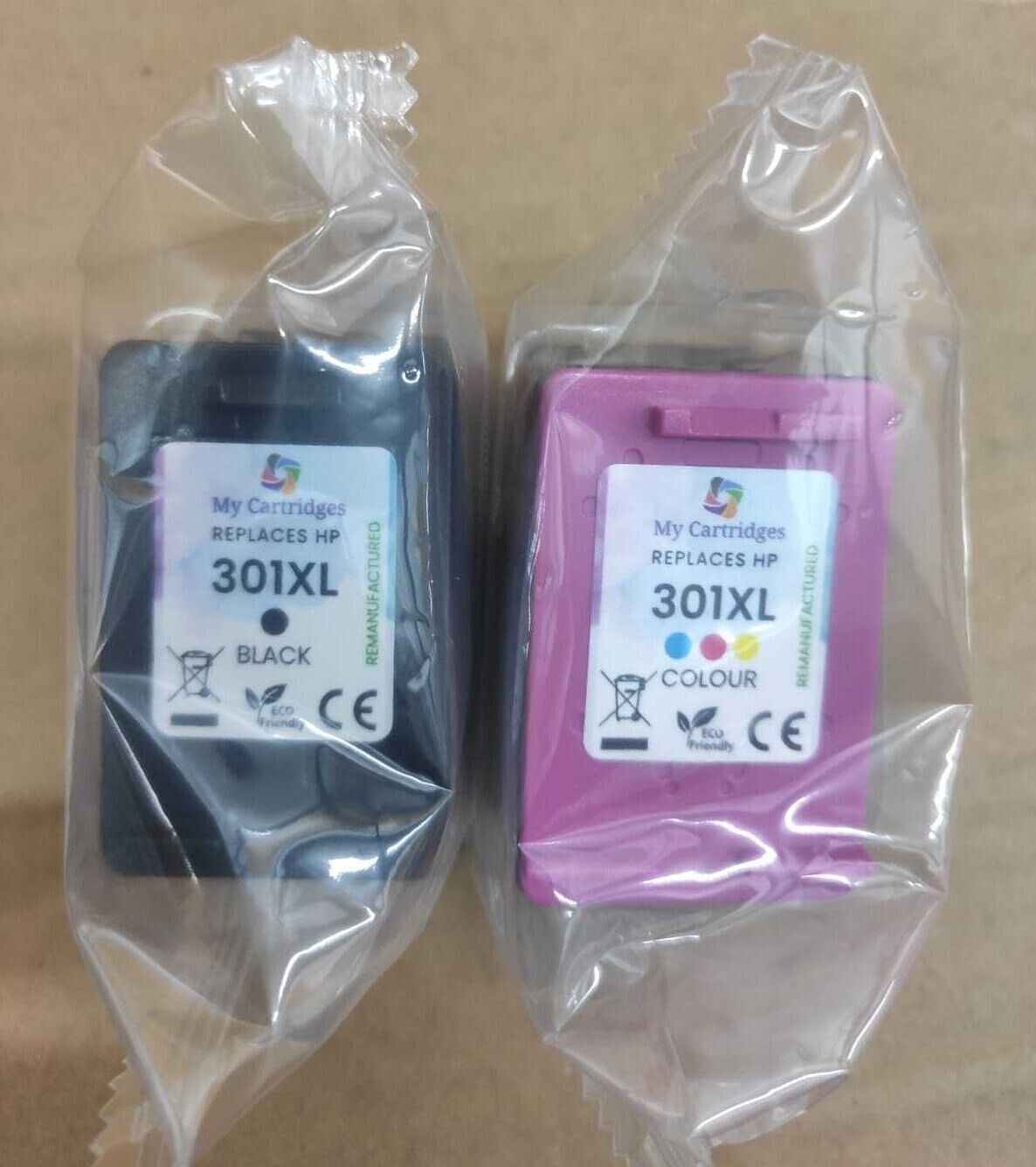 Refilled 301XL Black & Colour Ink Cartridges for HP 301XL - FREE UK DELIVERY!
