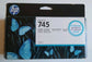 Genuine HP 745 Photo Black ink cartridge for Z2600, Z5600 - F9J98A - 2020 dates!
