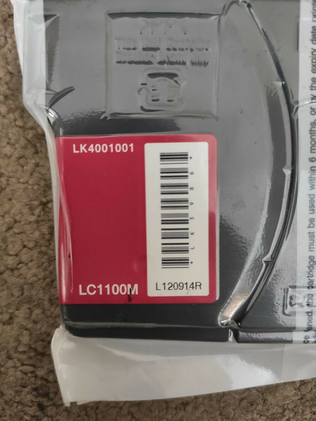 Genuine Brother LC1100 Magenta ink cartridge - FREE DELIVERY -  VAT included