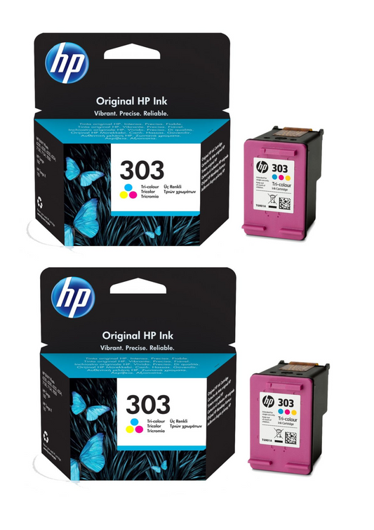 HP 303 Standard Capacity Tri-colour Original Ink Cartridge for HP ENVY Photo 622