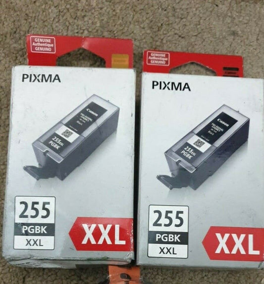 3x Original Canon PGI-255XXL Black Ink Cartridges (3x 255 XXL)