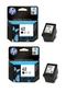 2x UNBOXED HP 62 Black Ink Cartridges (C2P04A) FREE UK DELIVERY! - VAT inc.