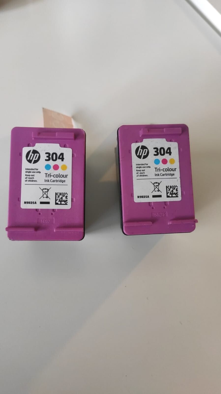 2x UNBOXED HP 304 Colour Ink Cartridges (N9K05AE) - FREE UK DELIVERY - VAT inc