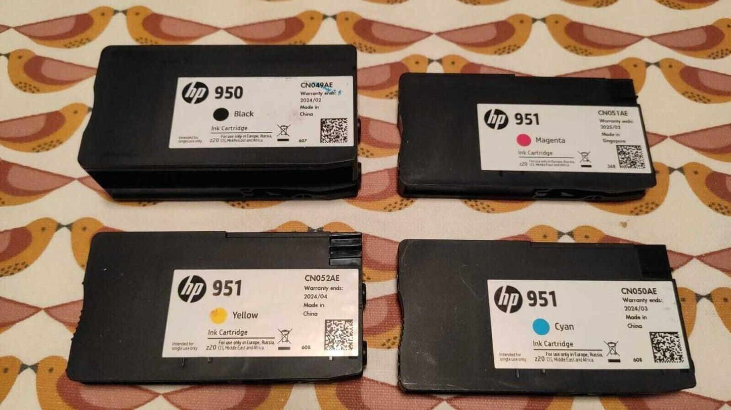 4x Genuine HP 950 + HP 951 ink cartridges multipack (NO BOX) - FREE UK DELIVERY!
