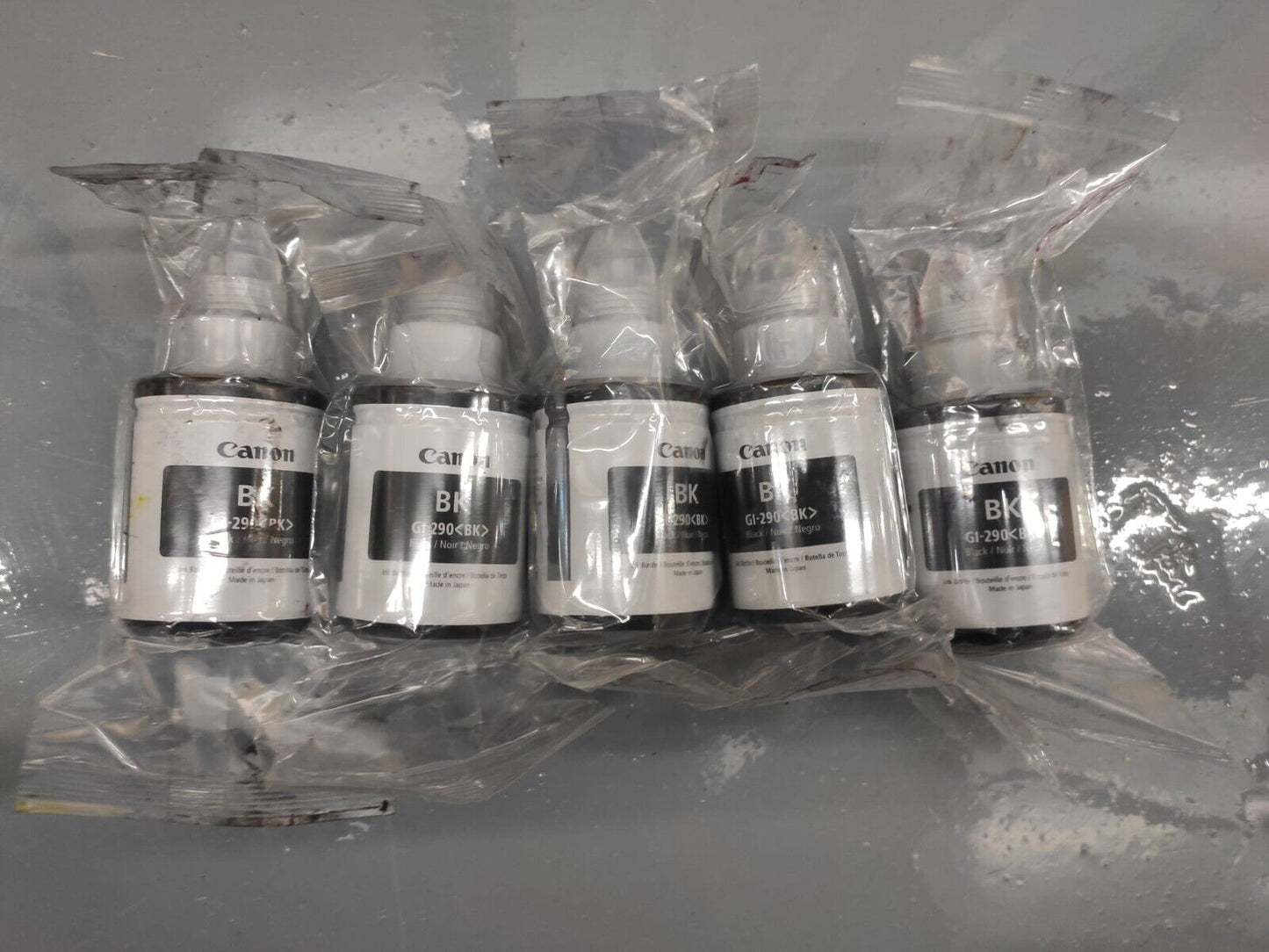 8x Genuine GI-290 BK Black Ink Bottles (GI-290BK)