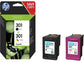 Genuine HP 301 Black and Colour Ink Cartridges (CH561EE + CH562EE)