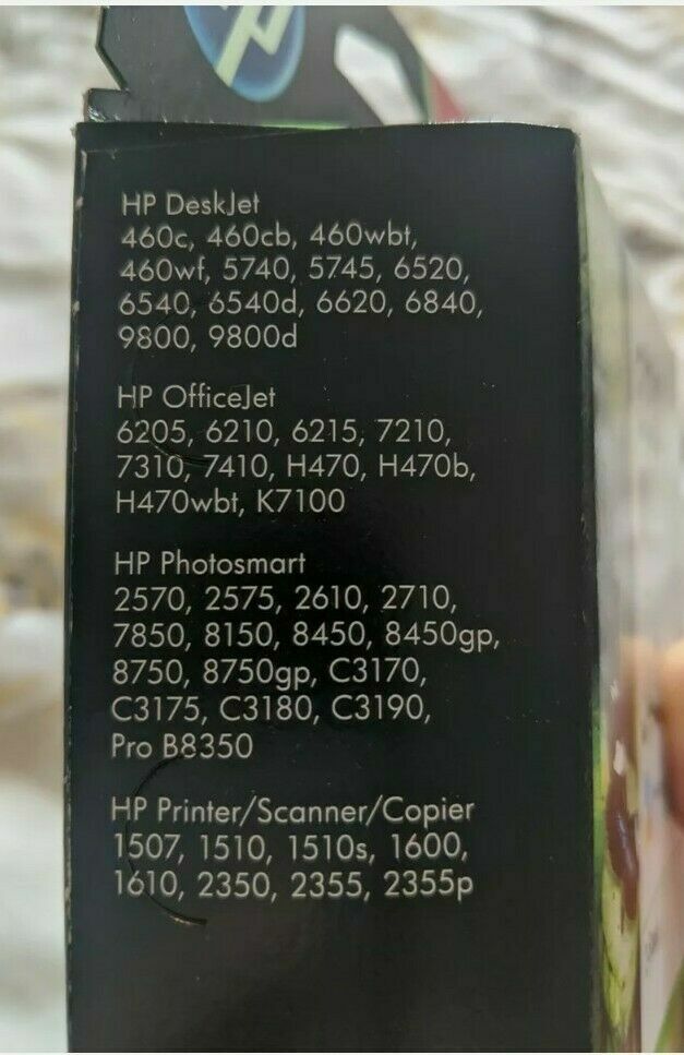 2x Genuine HP 338 Black Ink Cartridges (C8765EE ) - VAT