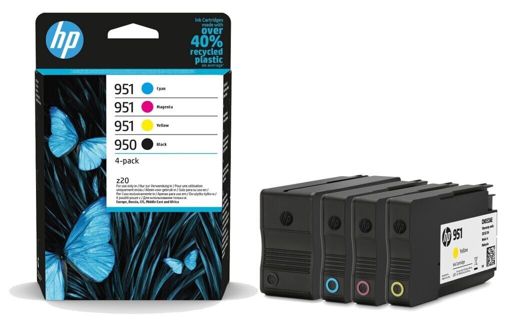 4x Genuine HP 950 + HP 951 ink cartridges multipack (NO BOX) - FREE UK DELIVERY!