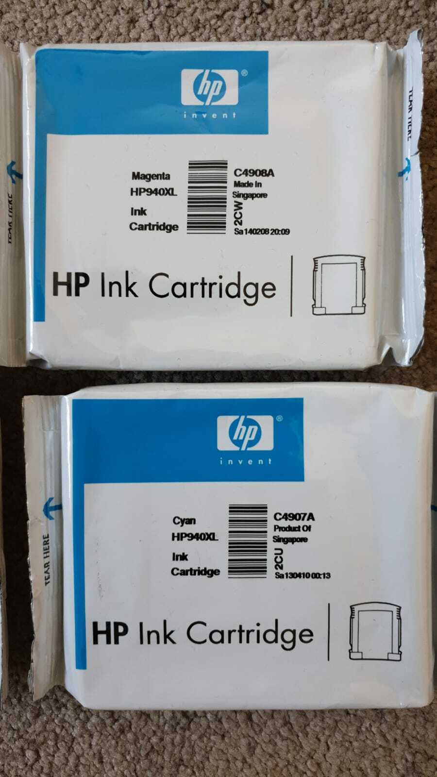 Genuine HP 940XL Black Cyan Magenta Yellow Ink Cartridges 8000 8500 8500A Series