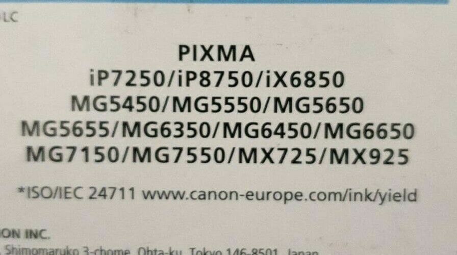 Genuine Canon CLI-551 Black Ink Cartridge - Pixma MG6650 MG7550 - FREE DELIVERY!