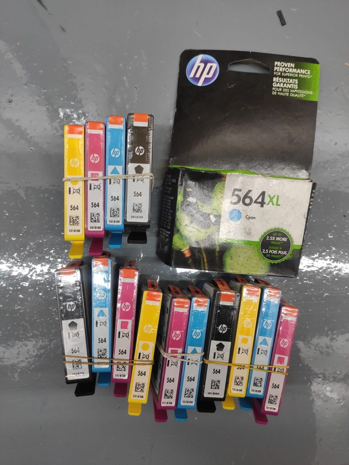 Genuine lot of HP 564 & 564XL Ink Cartridges (15 cartridges!)