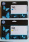 Genuine HP 745 Cyan F9J97A & Yellow F9J96A Ink Cartridges for DJ Z2600 Z5600