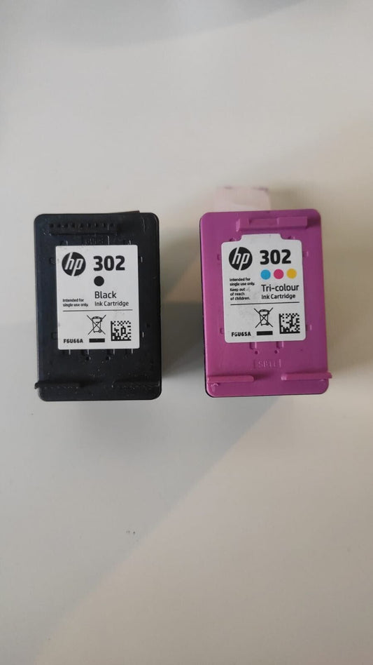 UNBOXED HP 302 Black & Colour Ink Cartridges (X4D37AE) - FREE UK DELIVERY!
