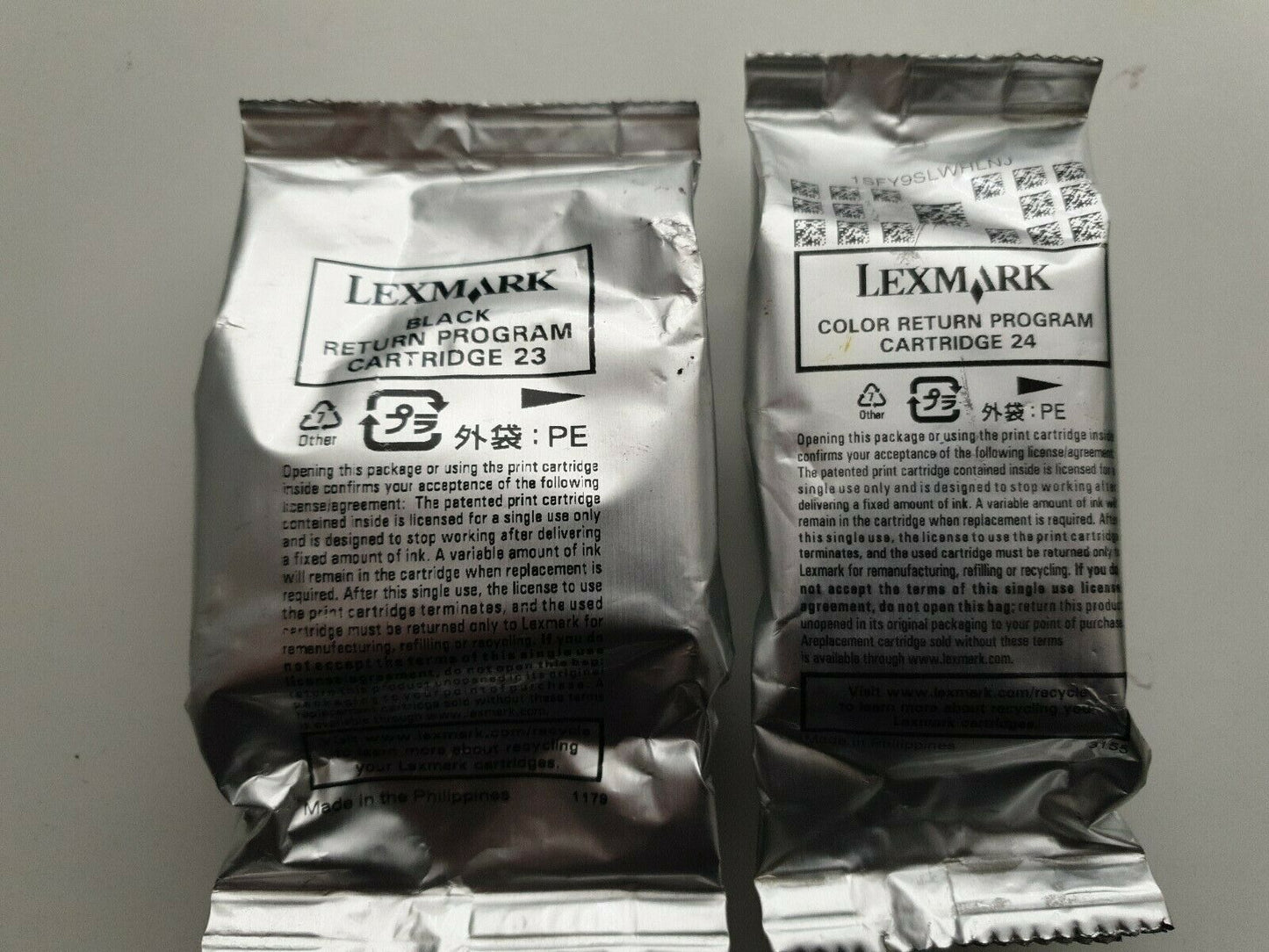Genuine Lexmark 23 & 24 ink cartridges - FREE UK DELIVERY! - VAT included.
