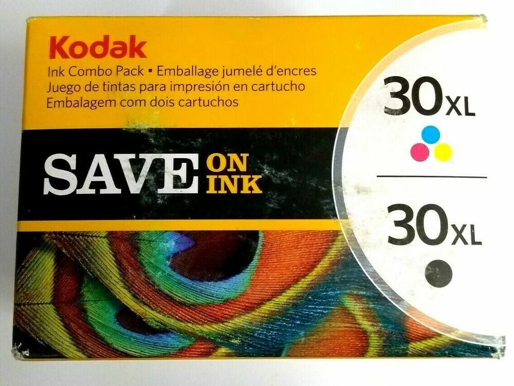 Genuine Kodak 30XL Black + Colour Ink Cartridges - FREE UK DELIVERY - VAT inc.