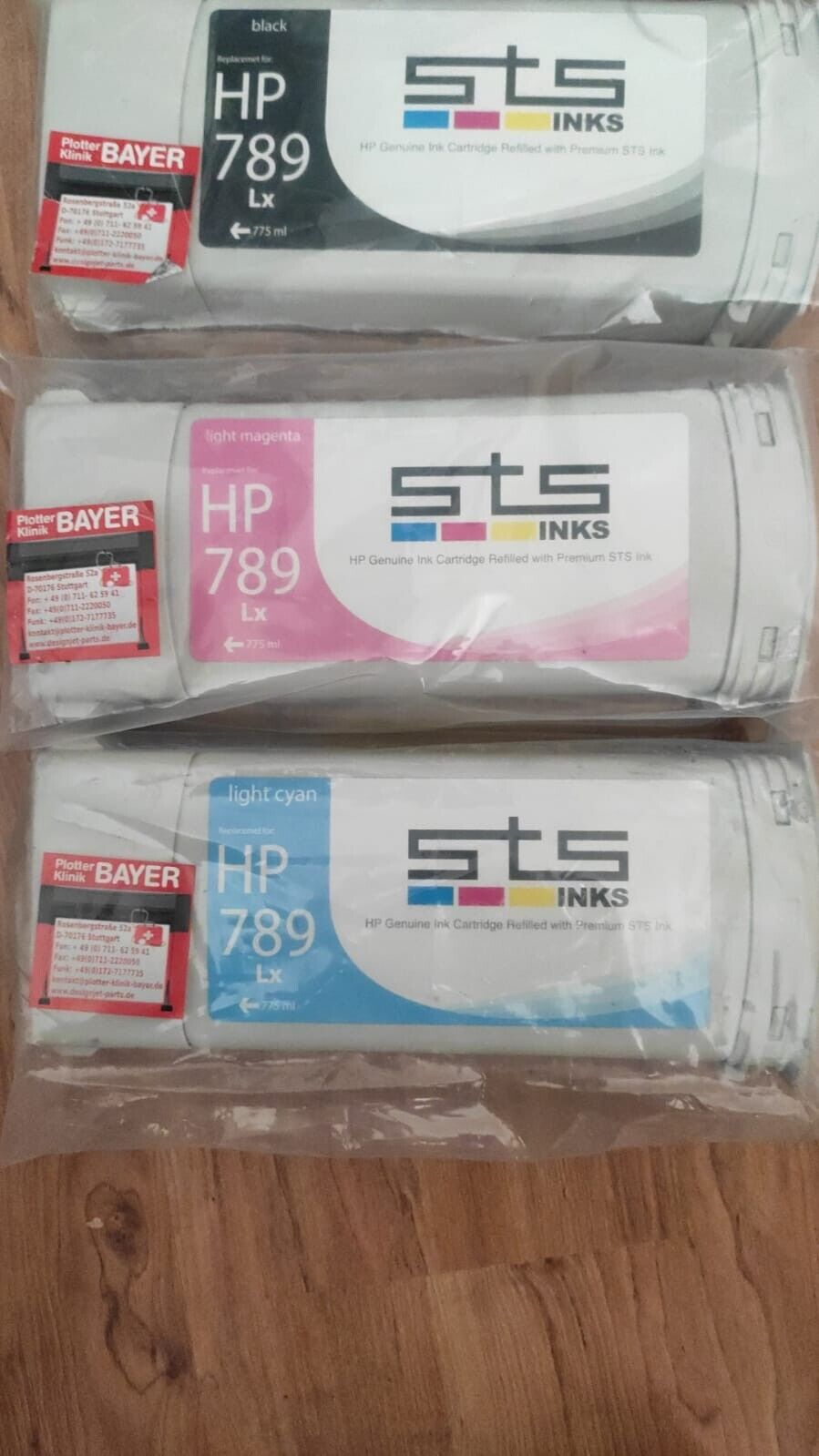 4x Refilled 789 Ink Catridges for HP L25500 Latex - FREE UK DELIVERY!