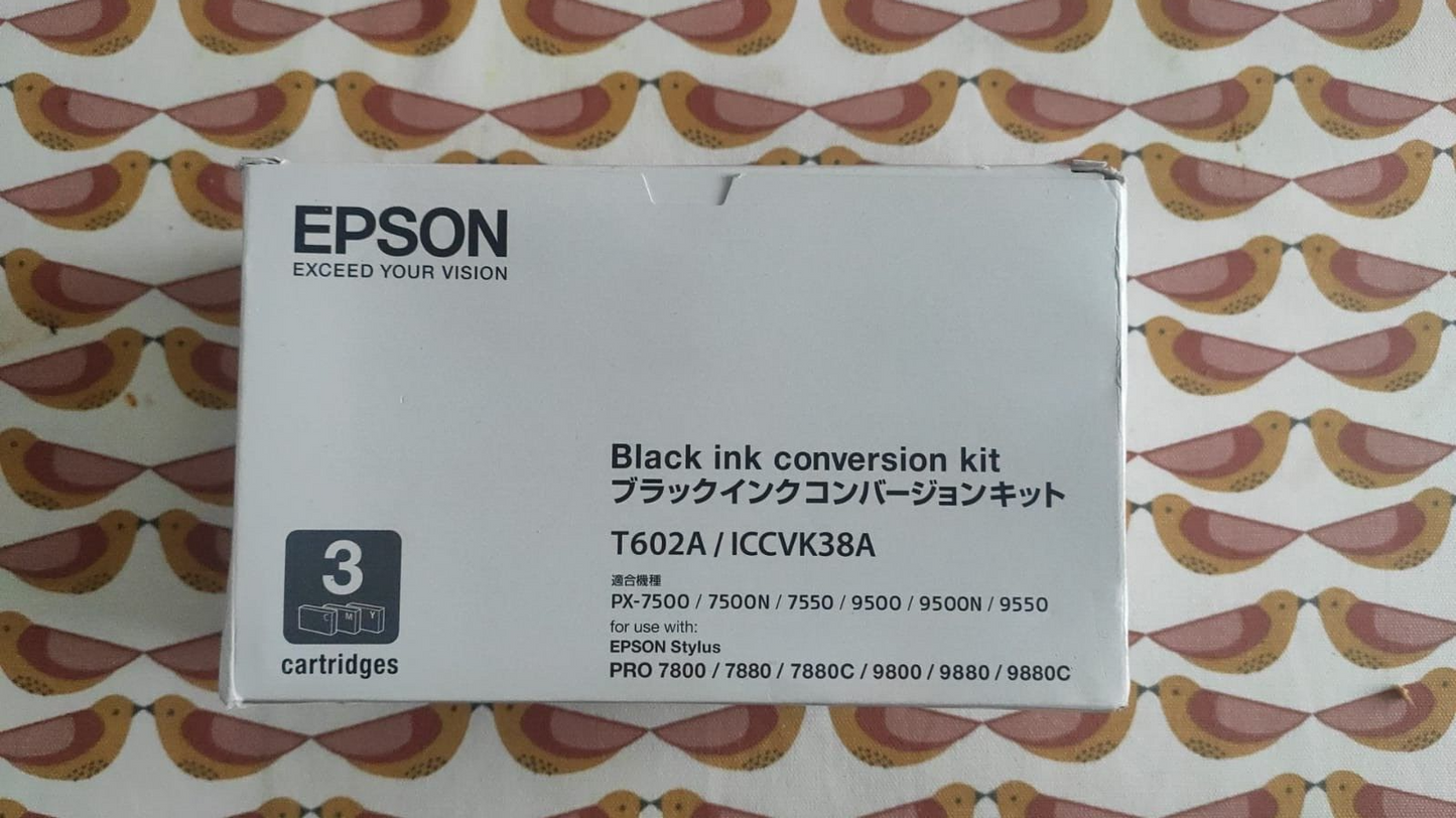Genuine Epson T602A Black Ink Conversion Kit (3 cartridges) - FREE UK DELIVERY!