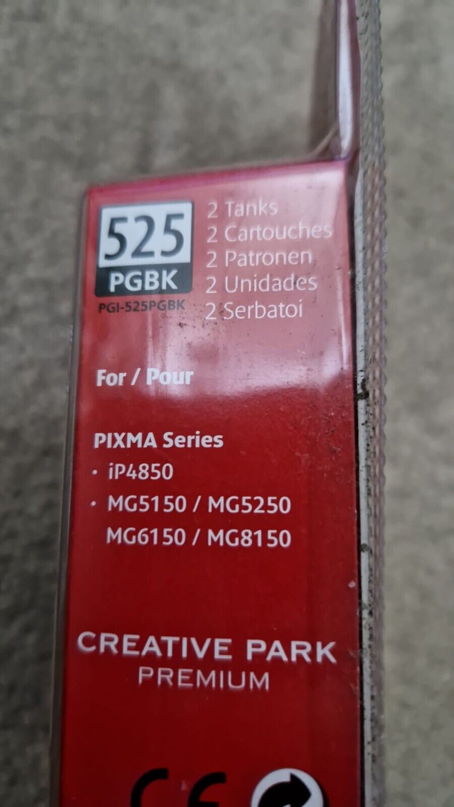 2x Canon PGI-525 Black Ink Cartridges - FREE UK DELIVERY! VAT inc. (BOXED)