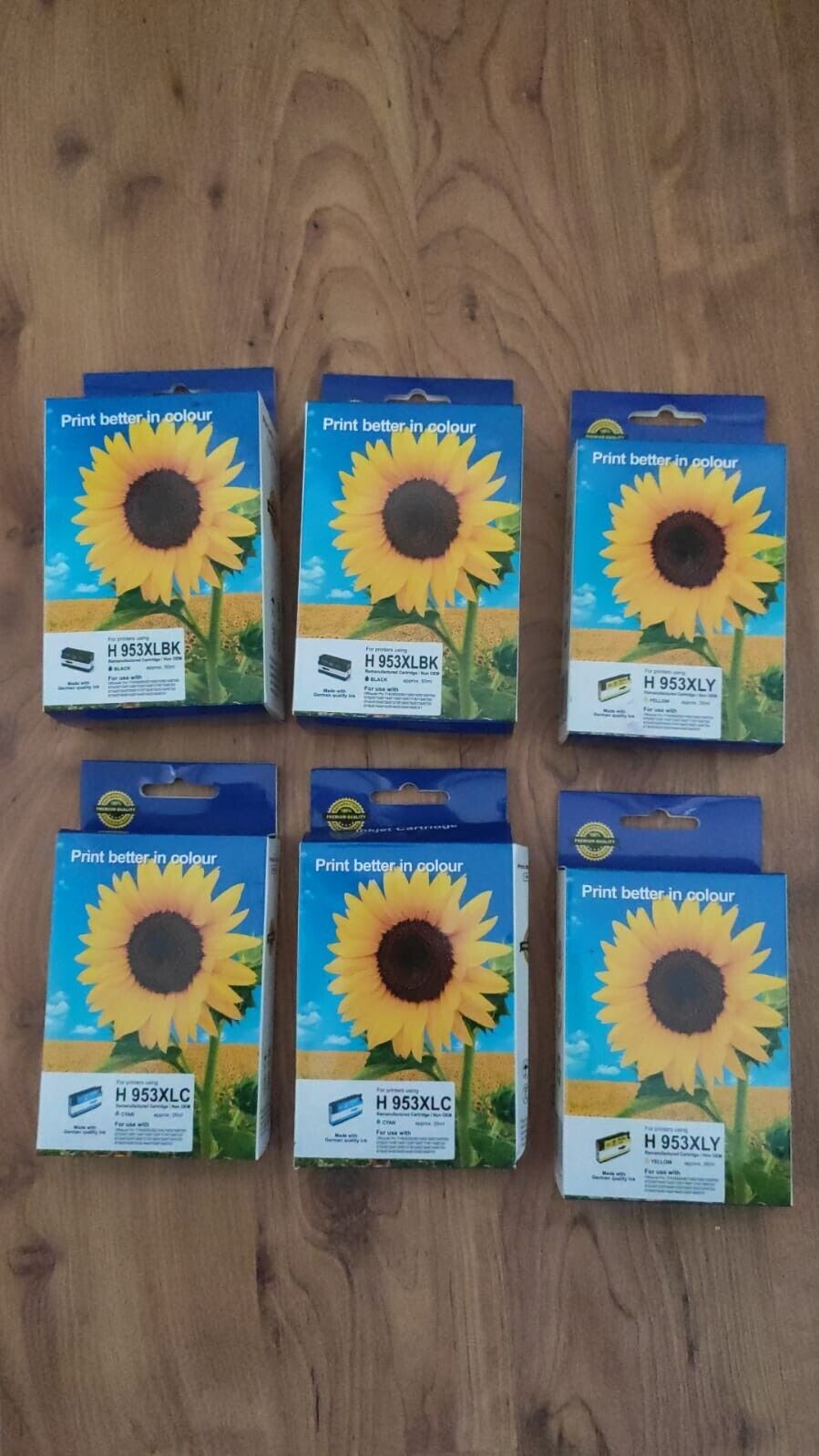 6x HP 953XL Remanufactured Ink Cartridges - FREE UK DELIVERY