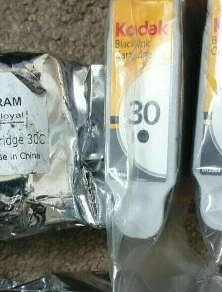 Genuine Kodak 30B Black + 30C Colour Ink Cartridges - FREE UK DELIVERY - VAT inc