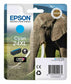 Genuine Epson Elephant 24XL Cyan Ink Cartridges for XP-750 XP-960 XP-950 XP-850