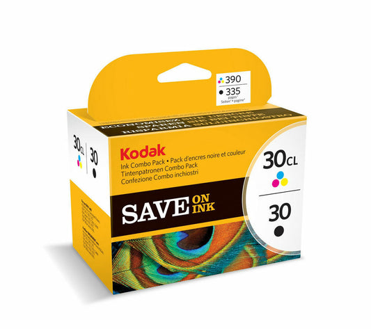 Genuine Kodak 30B Black + 30C Colour Ink Cartridges - FREE UK DELIVERY - VAT inc