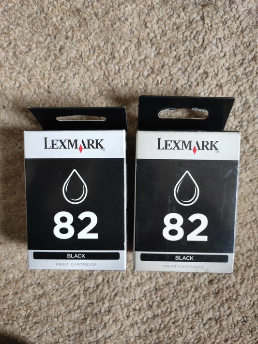 Lexmark 82 x 2 Genuine Black Ink Cartridges 18L0032 - FREE DELIVERY -    VAT inc