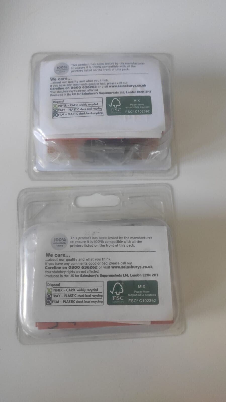 2x HP 350 Black Remanufactured Ink Cartridges - FREE UK DELIVERY
