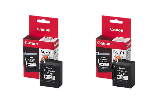 Genuine 2x Canon BC-01 Black Original Ink Cartridges - FREE UK DELIVERY!