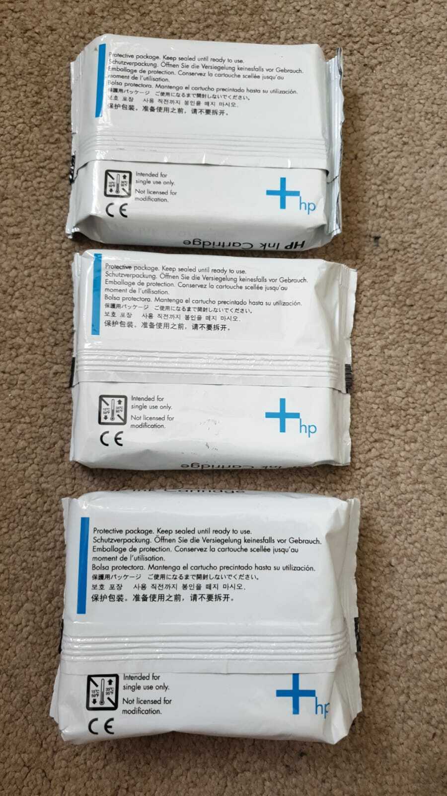 Genuine HP 85 Cyan, Magenta & Yellow ink cartridges - C9425A/26A/27A - VAT inc.