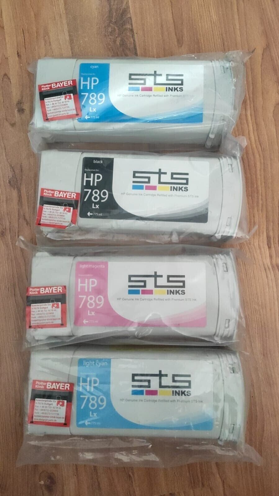 4x Refilled 782 Ink Cartridges for L26500 L28500 LATEX 210 260 280 FREE DELIVERY
